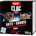 RATICIDE RAT SOURIS  ESPECES RESISTANTES PATE BRODIF BTE 150GR