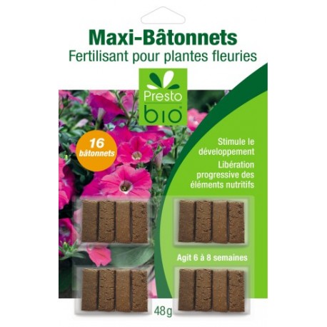 BL 24 BATONNETS FERTILLISANT PLANTES FLEURIES