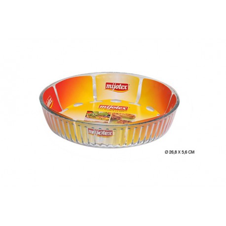 PLAT VERRE ROND CANNEL 2.1L 27X5.6