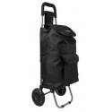 CHARIOT 2 ROUES POLYESTER NOIR