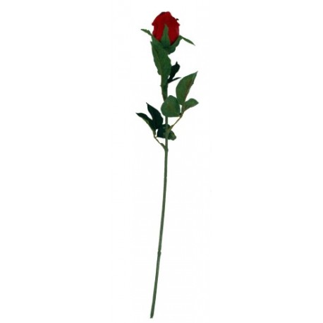 BOUTON ROSE DECO HT 67CM ROUGE