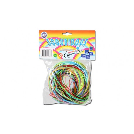 BL SACHET 20 SCOUBIDOU PAILLETES 80CM