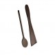 LOT 1 CUILLERE BOIS  25CM +1 SPATULE BOIS 29CM