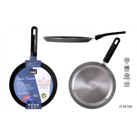 CREPIERE ALU AN ADHES INDUC D28 GRIS