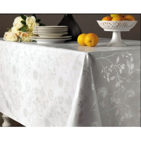 RLX TOILE CIREE  1.40M FLEURS BLANC X20M
