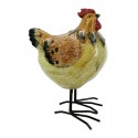 POULE H 16CM RESINE