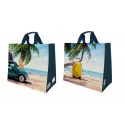 CABAS TISSE VACANCES 37+23X36CM