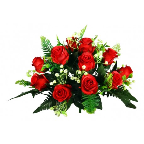 ROSE GYPSOPHILE  X13 ROUGE HT 36CM