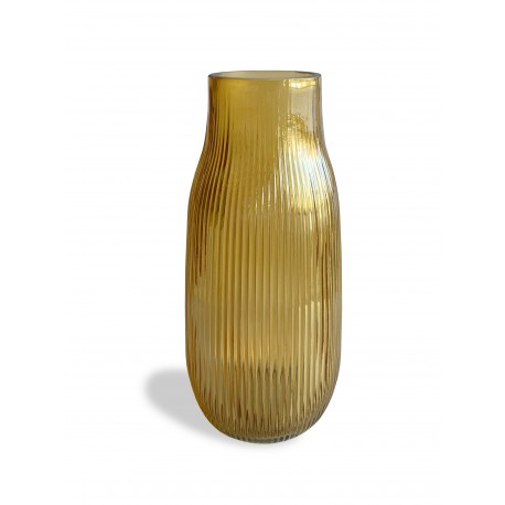 VASE VERRE CAMDEN AMBRE 20.2CM