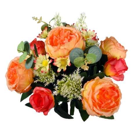 PIVOINE CHARDON X18 H38CM ORANGE