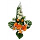 GERBE ROSE CYMBIDIUM X14 ORANGE HT66CM