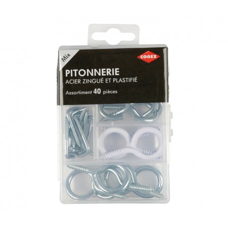 ASSORT. PITONNERIE ACIER ET PLAST BLC X40