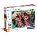 PUZZLE 60 PCS LOVELY KITTY TWINS