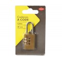 BL CADENAS CHIFFRESa 3 codes LAITON