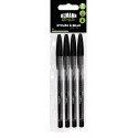 BL 4 STYLOS BILLE ENCRE NOIRE