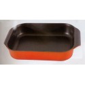 PLAT RECTANGULAIRE FONTE 36X25 ROUGE NR