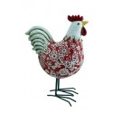 COQ H 20CM ROUGE BLANC